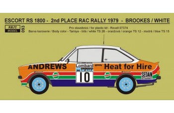 Transkit – Ford Escort RS 1800 „Andrews“ RAC 1979 – R.Brookes
